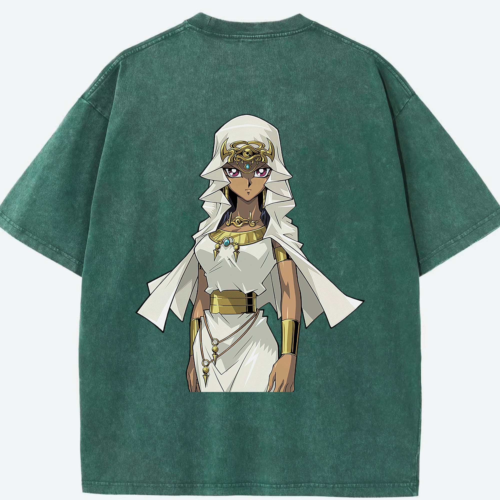 （画像用） 遊☆戯☆王 Yu-Gi-Oh! 綿100% ヴィンテージ風 半袖Tシャツ（背面プリント）